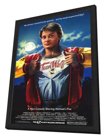 Teen Wolf 11 x 17 Movie Poster - Style A - in Deluxe Aluminum Frame