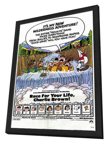 Race For Your Life, Charlie Brown 11 x 17 Movie Poster - Style A - in Deluxe Aluminum Frame