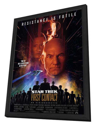 Star Trek: First Contact 11 x 17 Movie Poster - Style A - in Deluxe Aluminum Frame