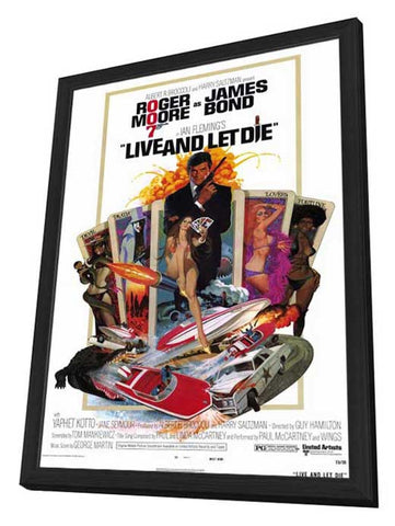 Live and Let Die 11 x 17 Movie Poster - Style A - in Deluxe Aluminum Frame