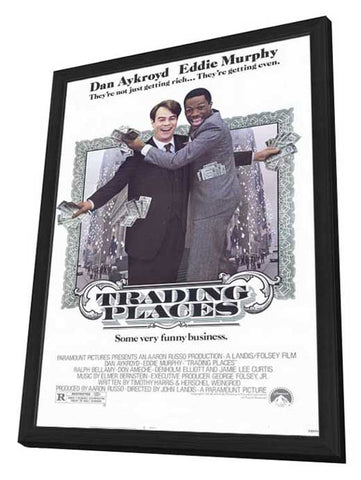 Trading Places 11 x 17 Movie Poster - Style A - in Deluxe Aluminum Frame