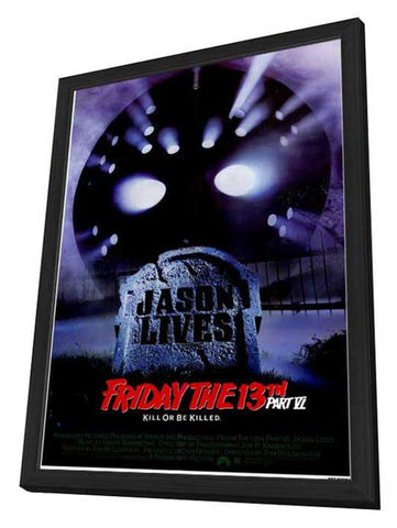 Friday the 13th Part 6 Jason Lives 11 x 17 Movie Poster - Style A - in Deluxe Aluminum Frame