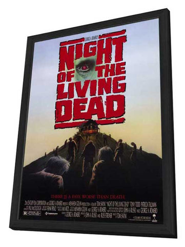 Night of the Living Dead 11 x 17 Movie Poster - Style A - in Deluxe Aluminum Frame