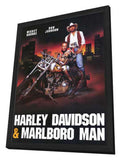 Harley Davidson and the Marlboro Man 11 x 17 Movie Poster - Style B - in Deluxe Aluminum Frame