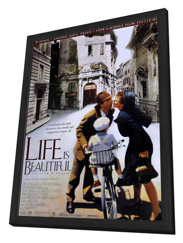 Life is Beautiful 11 x 17 Movie Poster - Style A - in Deluxe Aluminum Frame