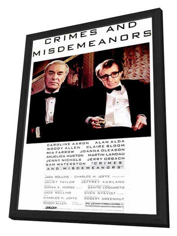 Crimes and Misdemeanors 11 x 17 Movie Poster - Style A - in Deluxe Aluminum Frame