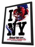 Friday the 13th Part 8 Jason Takes Manhattan 11 x 17 Movie Poster - Style B - in Deluxe Aluminum Frame
