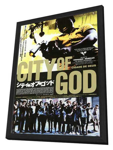 City of God 11 x 17 Poster - Foreign - Style A - in Deluxe Aluminum Frame