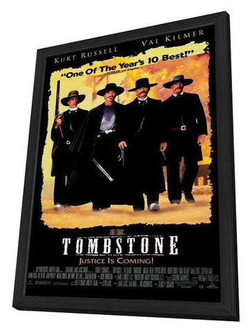 Tombstone 11 x 17 Movie Poster - Style B - in Deluxe Aluminum Frame