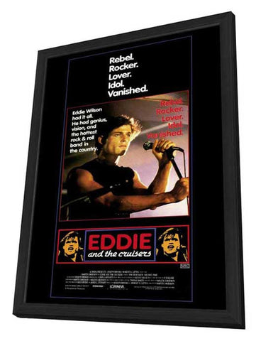 Eddie and the Cruisers 11 x 17 Movie Poster - Style A - in Deluxe Aluminum Frame