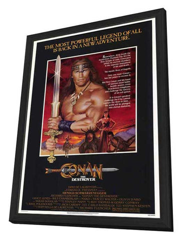 Conan the Destroyer 11 x 17 Movie Poster - Style A - in Deluxe Aluminum Frame