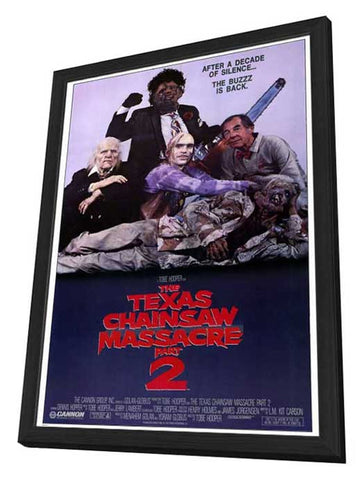 Texas Chainsaw Massacre 2 11 x 17 Movie Poster - Style A - in Deluxe Aluminum Frame