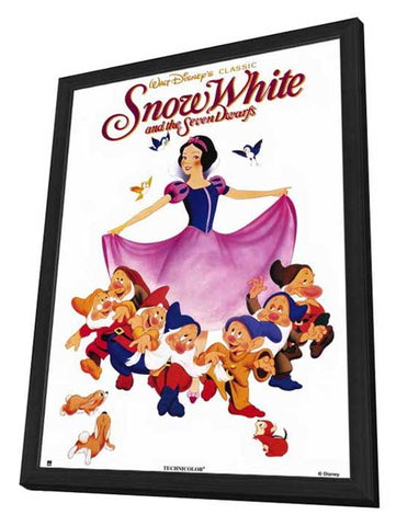 Snow White and the Seven Dwarfs 11 x 17 Movie Poster - Style A - in Deluxe Aluminum Frame
