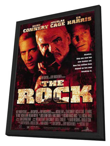 The Rock 11 x 17 Movie Poster - Style D - in Deluxe Aluminum Frame
