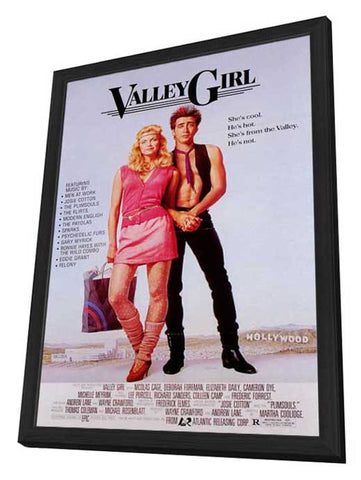 Valley Girl 11 x 17 Movie Poster - Style B - in Deluxe Aluminum Frame