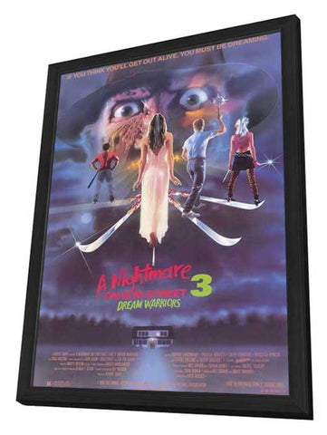 A Nightmare on Elm Street 3: Dream Warriors 11 x 17 Movie Poster - Style A - in Deluxe Aluminum Frame