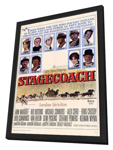Stagecoach 11 x 17 Movie Poster - Style A - in Deluxe Aluminum Frame