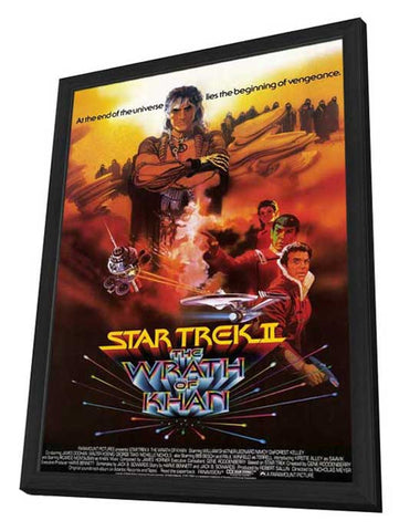 Star Trek 2: The Wrath of Khan 11 x 17 Movie Poster - Style B - in Deluxe Aluminum Frame