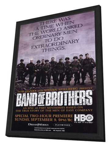 Band of Brothers 11 x 17 Movie Poster - Style B - in Deluxe Aluminum Frame