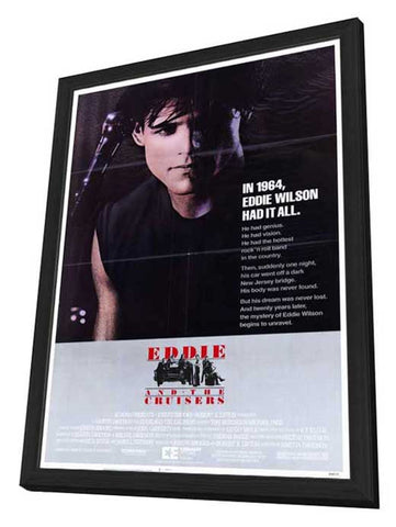 Eddie and the Cruisers 11 x 17 Movie Poster - Style B - in Deluxe Aluminum Frame