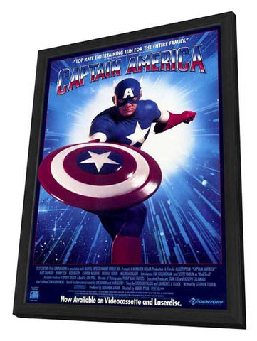 Captain America 11 x 17 Movie Poster - Style B - in Deluxe Aluminum Frame