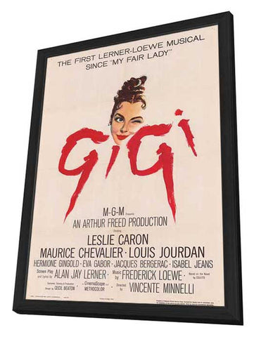 Gigi 11 x 17 Movie Poster - Style A - in Deluxe Aluminum Frame