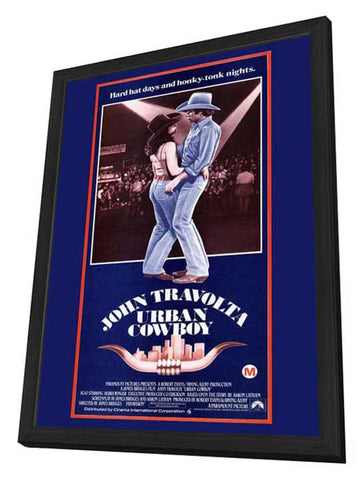 Urban Cowboy 11 x 17 Movie Poster - Style B - in Deluxe Aluminum Frame