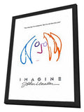 Imagine John Lennon 11 x 17 Movie Poster - Style B - in Deluxe Aluminum Frame