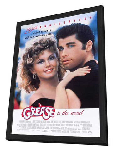 Grease 11 x 17 Movie Poster - Style A - in Deluxe Aluminum Frame