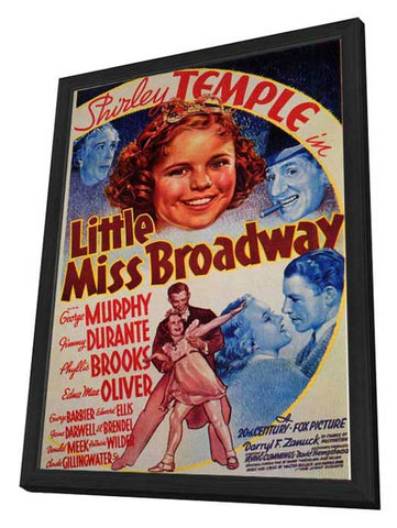 Little Miss Broadway 11 x 17 Movie Poster - Style A - in Deluxe Aluminum Frame