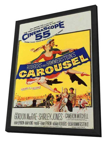 Carousel 11 x 17 Movie Poster - Style B - in Deluxe Aluminum Frame