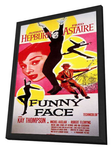 Funny Face 11 x 17 Movie Poster - Style B - in Deluxe Aluminum Frame