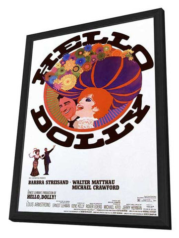 Hello Dolly 11 x 17 Movie Poster - Style B - in Deluxe Aluminum Frame