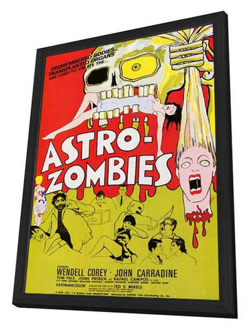 Astro-Zombies 11 x 17 Movie Poster - Style A - in Deluxe Aluminum Frame