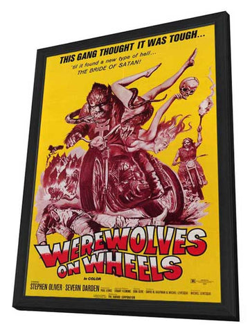 Werewolves on Wheels 11 x 17 Movie Poster - Style B - in Deluxe Aluminum Frame