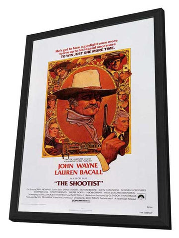 The Shootist 11 x 17 Movie Poster - Style B - in Deluxe Aluminum Frame