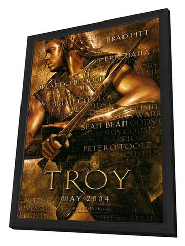 Troy 11 x 17 Movie Poster - Style A - in Deluxe Aluminum Frame