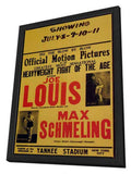 Joe Louis and Max Schmeling 11 x 17 Movie Poster - Style A - in Deluxe Aluminum Frame
