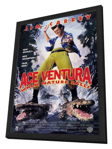 Ace Ventura: When Nature Calls 11 x 17 Movie Poster - Style A - in Deluxe Aluminum Frame