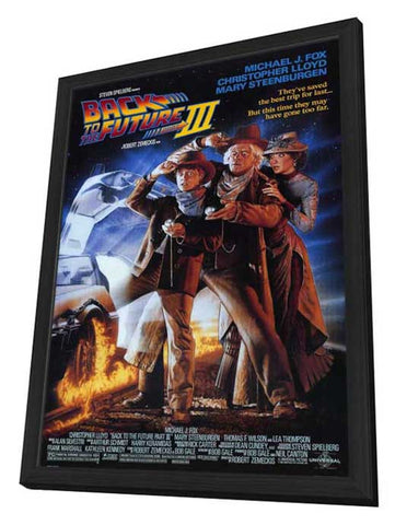 Back to the Future, Part 3 11 x 17 Movie Poster - Style A - in Deluxe Aluminum Frame