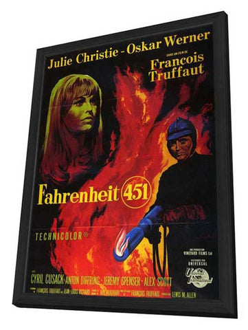Fahrenheit 451 11 x 17 Poster - Foreign - Style A - in Deluxe Aluminum Frame