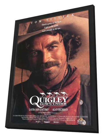 Quigley Down Under 11 x 17 Movie Poster - Style A - in Deluxe Aluminum Frame