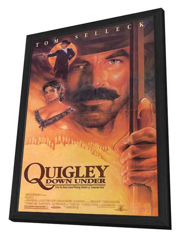 Quigley Down Under 11 x 17 Movie Poster - Style B - in Deluxe Aluminum Frame