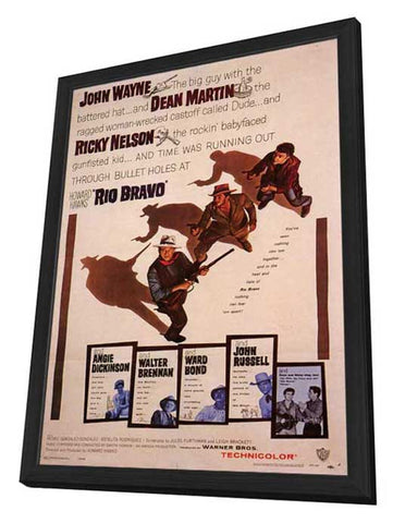 Rio Bravo 11 x 17 Movie Poster - Style B - in Deluxe Aluminum Frame