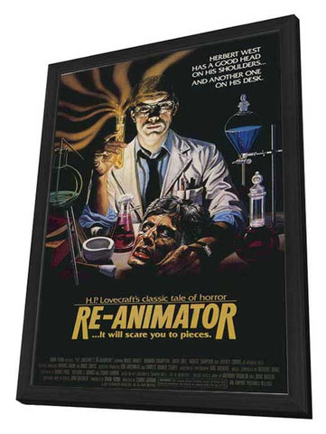 Re-Animator 11 x 17 Movie Poster - Style B - in Deluxe Wood Frame