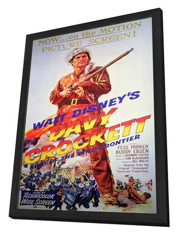 Davy Crockett 11 x 17 Movie Poster - Style B - in Deluxe Aluminum Frame