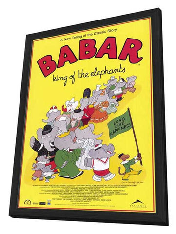 Babar: King of the Elephants 11 x 17 Movie Poster - Style A - in Deluxe Aluminum Frame