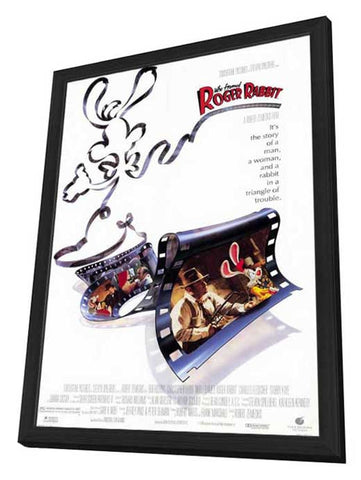 Who Framed Roger Rabbit 11 x 17 Movie Poster - Style A - in Deluxe Aluminum Frame