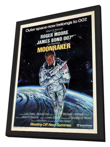 Moonraker 11 x 17 Movie Poster - Style H - in Deluxe Aluminum Frame