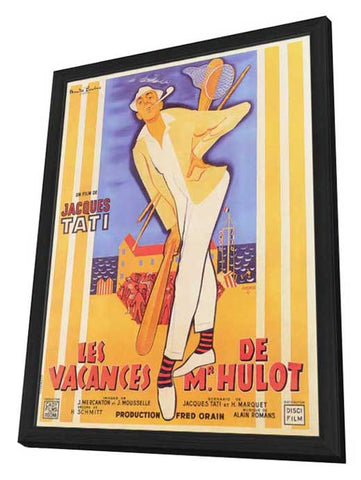 Mr. Hulot's Holiday 11 x 17 Movie Poster - French Style A - in Deluxe Aluminum Frame